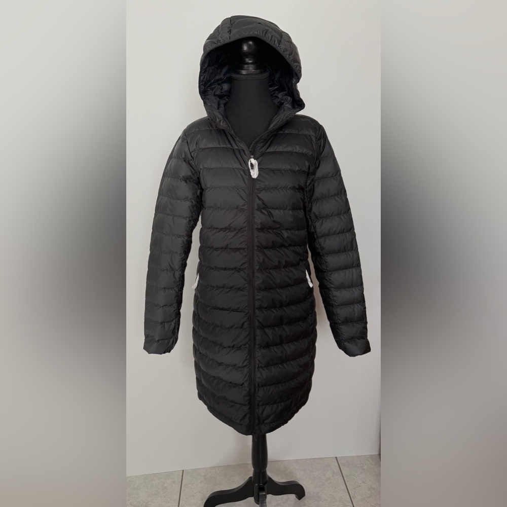 Lole Claudia Down Jacket Black Hooded Women's Size Medium New with Tags